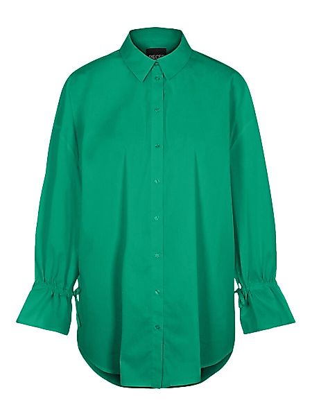 PIECES Oversize Hemd Damen Grün günstig online kaufen