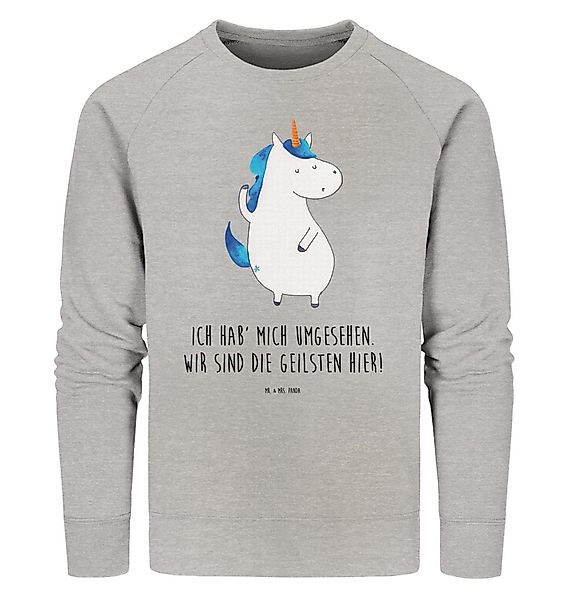 Mr. & Mrs. Panda Longpullover Größe XS Einhorn Mann - Heather Grey - Gesche günstig online kaufen