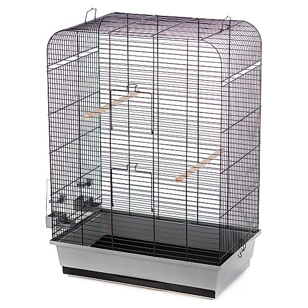 DUVO+ Vogelkäfig Vogelkäfig Nina grau/schwarz günstig online kaufen