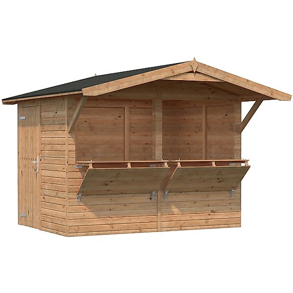 Palmako Gerätehaus "Marktstand Stella", hellbraun günstig online kaufen