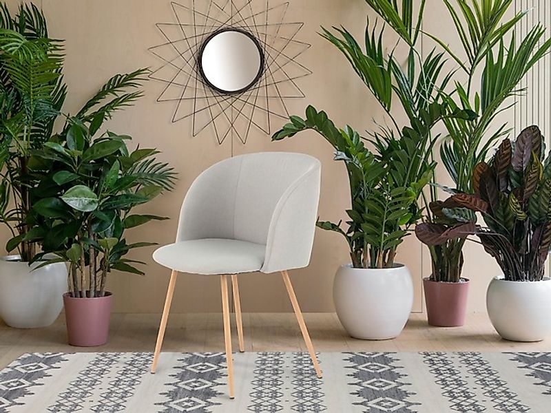 Kayoom Polsterstuhl »Stuhl Celina 110 2er-Set Grau,samtweicher Bezug in mod günstig online kaufen