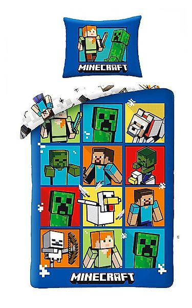 Minecraft Bettwäsche Minecraft Kinderbettwäsche 140 x 200 cm günstig online kaufen
