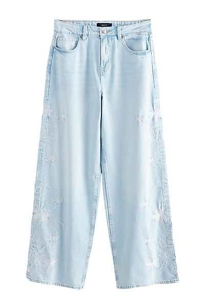 Next Weite Jeans Bestickte Jeans mit günstig online kaufen