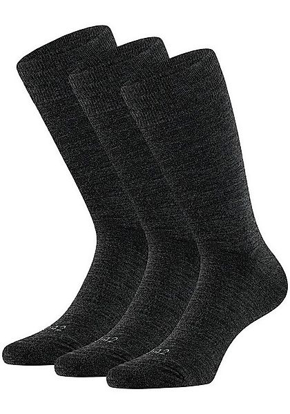 Apollo Basicsocken (3er Pack) Unisex mit Stickerei und weichen Merinowoll-A günstig online kaufen