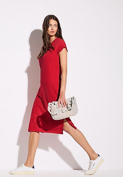 STREET ONE Midikleid mit Rippstruktur günstig online kaufen