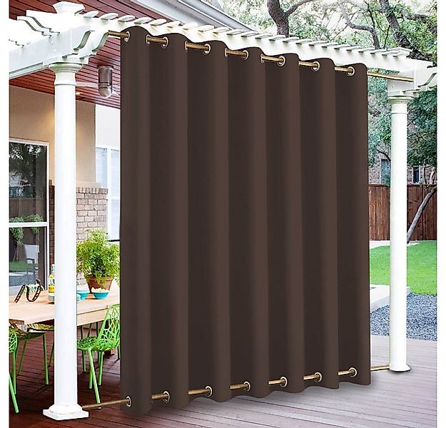 BTTO V&G Vorhang Outdoor Vorhänge,Winddicht Outdoor Gardinen mit Ösen Oben günstig online kaufen