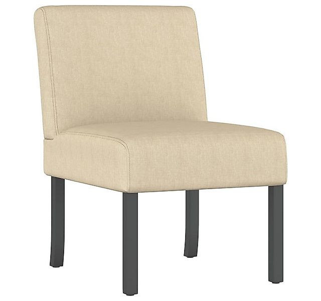 vidaXL Sessel Polsterstuhl Creme Stoff (1-St) günstig online kaufen