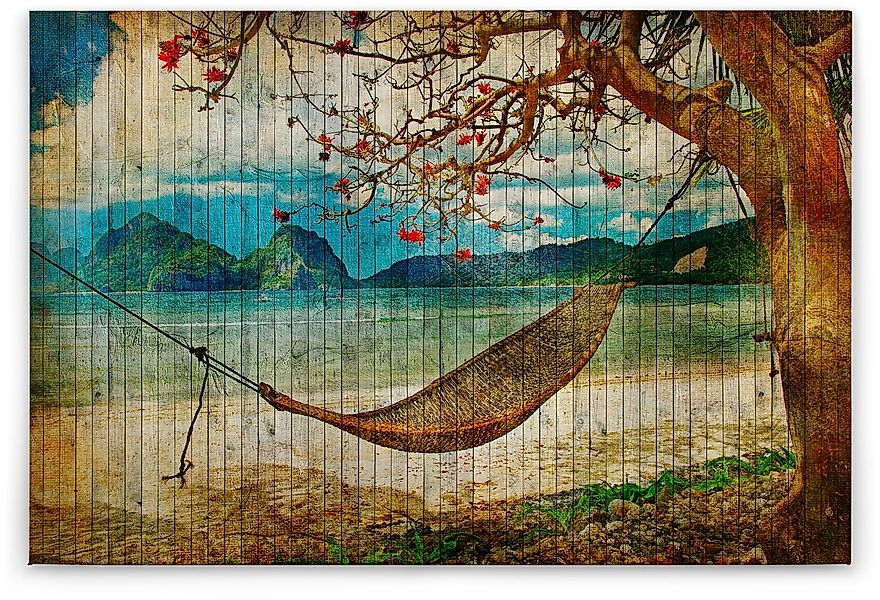 A.S. Création Leinwandbild "tahiti", Strand-Meer, (1 St.), Keilrahmen Bild günstig online kaufen