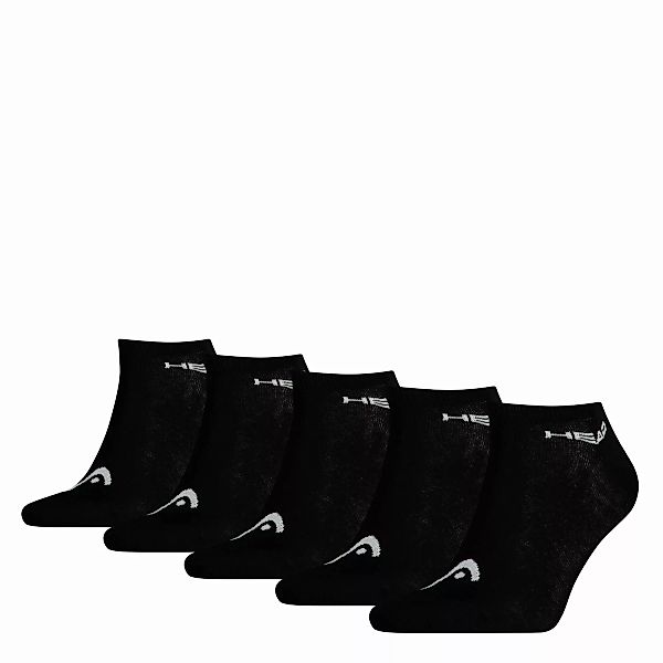 HEAD Unisex Sneaker Socken, 5er Pack - Kurzsocken, einfarbig Grau 39-42 günstig online kaufen