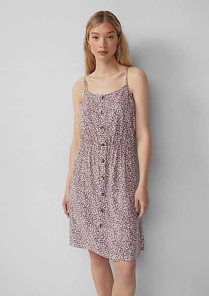 QS Minikleid Spaghettiträgerkleid aus Viskose günstig online kaufen
