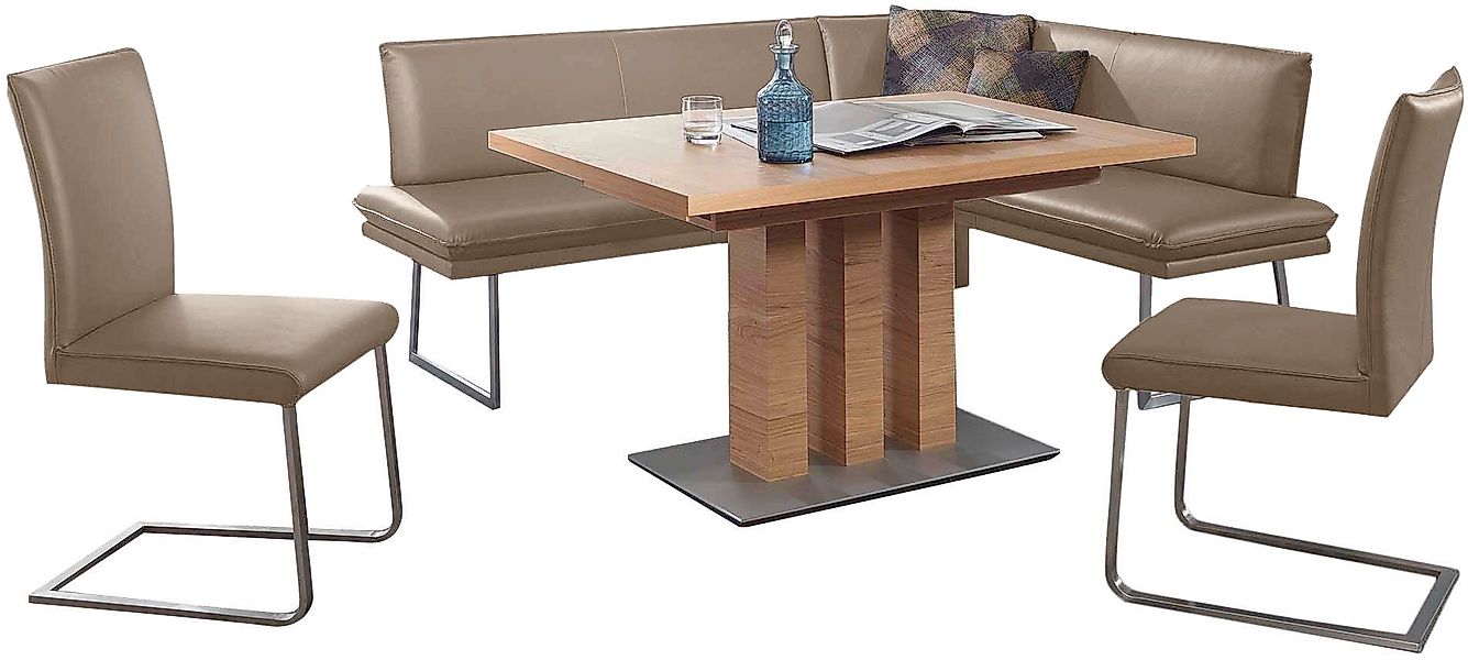 K+W Komfort & Wohnen Essgruppe »Santos III« 4 Stk. tlg. gepolsterte Eckbank günstig online kaufen