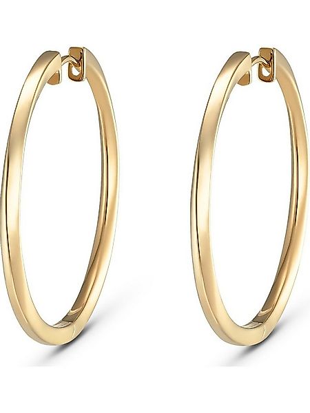 JETTE Paar Creolen JETTE Damen-Creolen 925er Silber (Paar), TWISTED günstig online kaufen