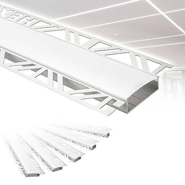 Hexim LED-Stripe-Profil 2m Trockenbauprofil Alu LED günstig online kaufen