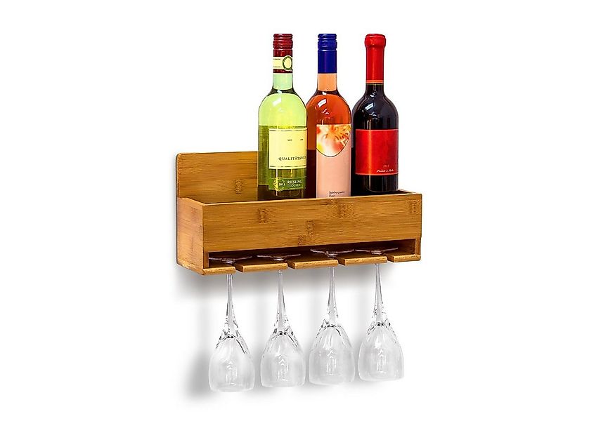 relaxdays Weinregal mit Glashalt günstig online kaufen
