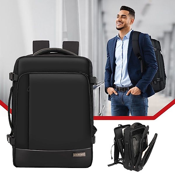 NULSTA Kofferrucksack Arbeit Rucksack Erweiterbarer Laptop günstig online kaufen