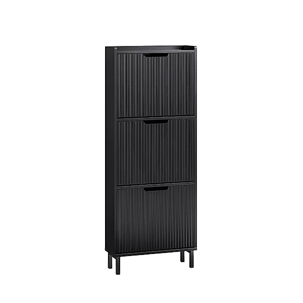 SoBuy Schuhkipper mit 3 Klappen Schuhschrank Schmal für Diele Flur FSR177-H günstig online kaufen