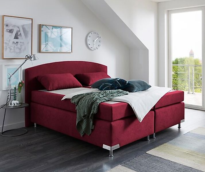 Westfalia Schlafkomfort Boxspringbett »Amsterdam«, (Optional mit Topper) günstig online kaufen