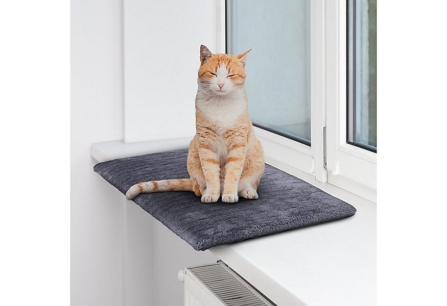 Bestlivings Katzenliege Haustierbett 45x28cm, Polyerster, Flauschiges Fenst günstig online kaufen