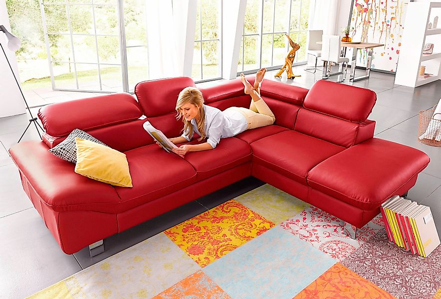 COTTA Ecksofa Driver L-Form, mit Kopfteilverstellung, günstig online kaufen