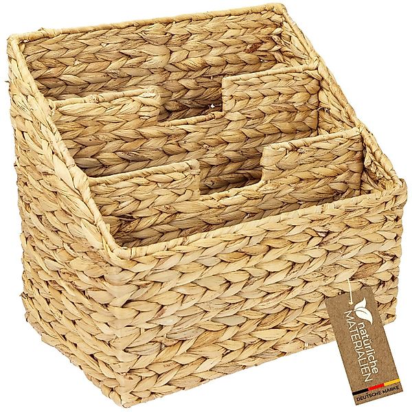 HMF Zeitungsständer Zeitungskorb geflochten aus Wasserhyazinthe, günstig online kaufen