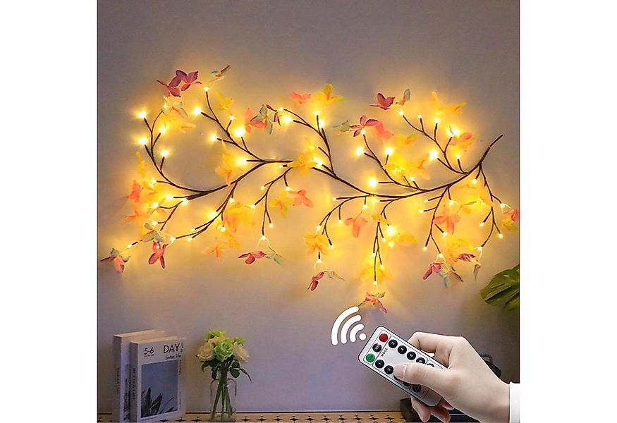 MUPOO Leuchtzweig LED-Dekolicht mit Fernbedienung,1.5M Schmetterling Fairy günstig online kaufen