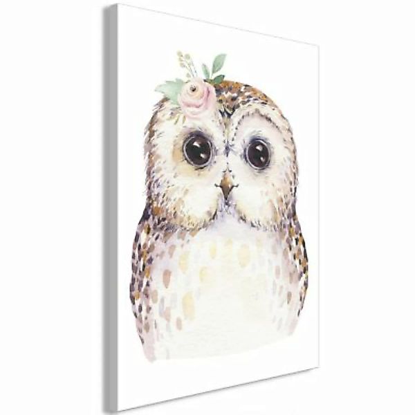 artgeist Wandbild Cheerful Owl (1 Part) Vertical mehrfarbig Gr. 40 x 60 günstig online kaufen