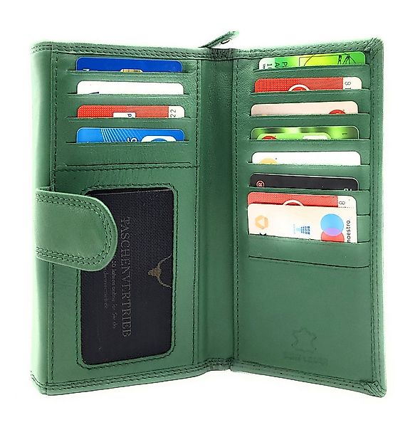 Lemasi Geldbörse XXL Damenbörse aus echtem Nappaleder mit RFID-Schutz, 18 K günstig online kaufen