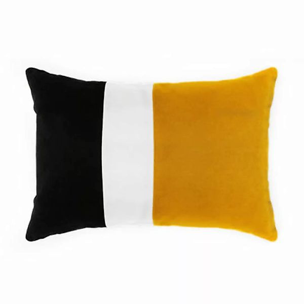 Kissen Sicilia textil gelb / Velours - 40 x 55 cm - Maison Sarah Lavoine - günstig online kaufen