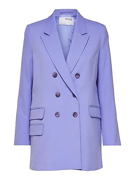 SELECTED Zweireihiger Blazer Damen Violett günstig online kaufen