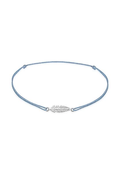 Elli Fußkette Nylon Grau mit Anhänger günstig online kaufen