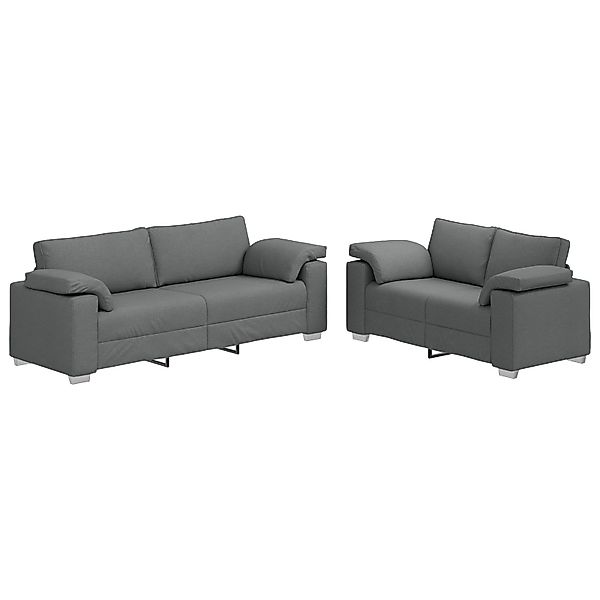 vidaXL Sofa 2-tlg. Sofagarnitur mit Kissen günstig online kaufen