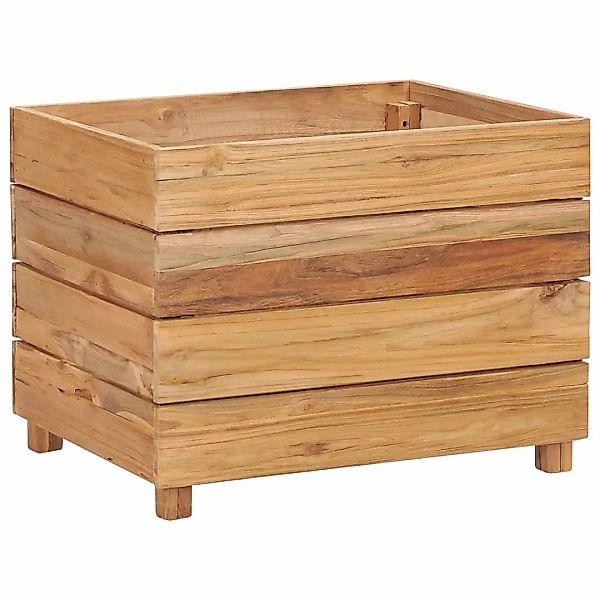 Hochbeet 50x40x38 Cm Teak Altholz Und Stahl günstig online kaufen