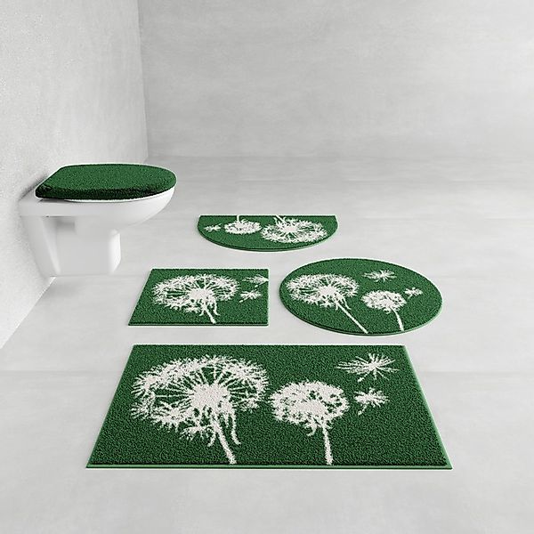 Grund Badematte »Pusteblume, Badvorleger, Badezimmer Teppich, sehr weich«, günstig online kaufen