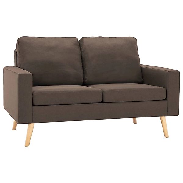 vidaXL 2-Sitzer-Sofa Braun Stoff günstig online kaufen