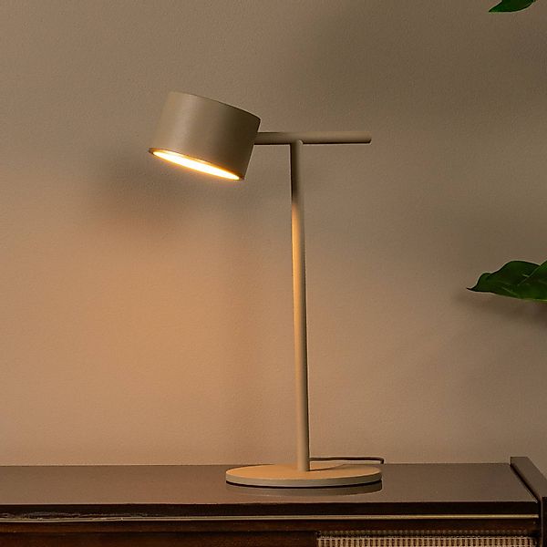 LED-Tischlampe Gian, taupe, Höhe 40 cm, Metall günstig online kaufen