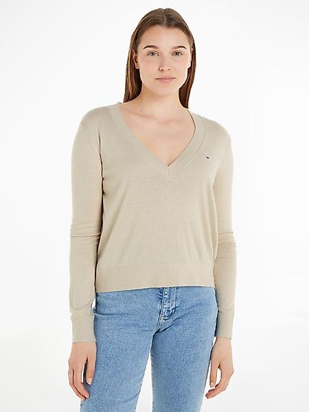 Tommy Jeans V-Ausschnitt-Pullover TJW ESSENTIAL VNECK günstig online kaufen