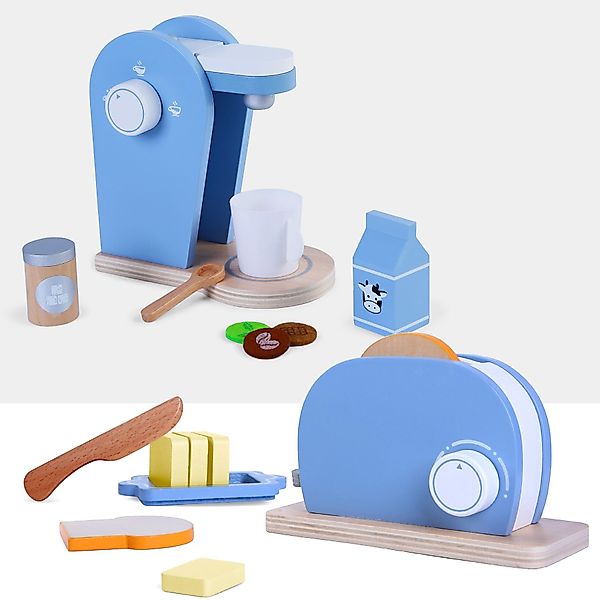 TikTakToo Kinder-Toaster Frühstücksset Kinder Kaffemaschine Toaster günstig online kaufen