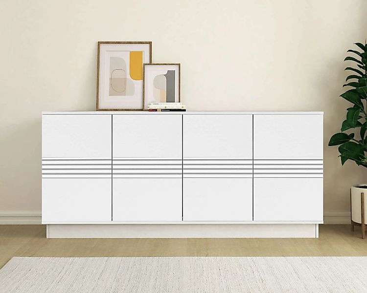 Home affaire Sideboard "Angers" Kommode, Push-to-open, 4 Türen, Breite 180 günstig online kaufen