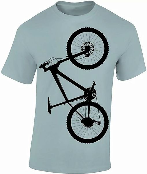 Baddery Print-Shirt Fahrrad T-Shirt : "MTB Hardtail", hochwertiger Siebdruc günstig online kaufen