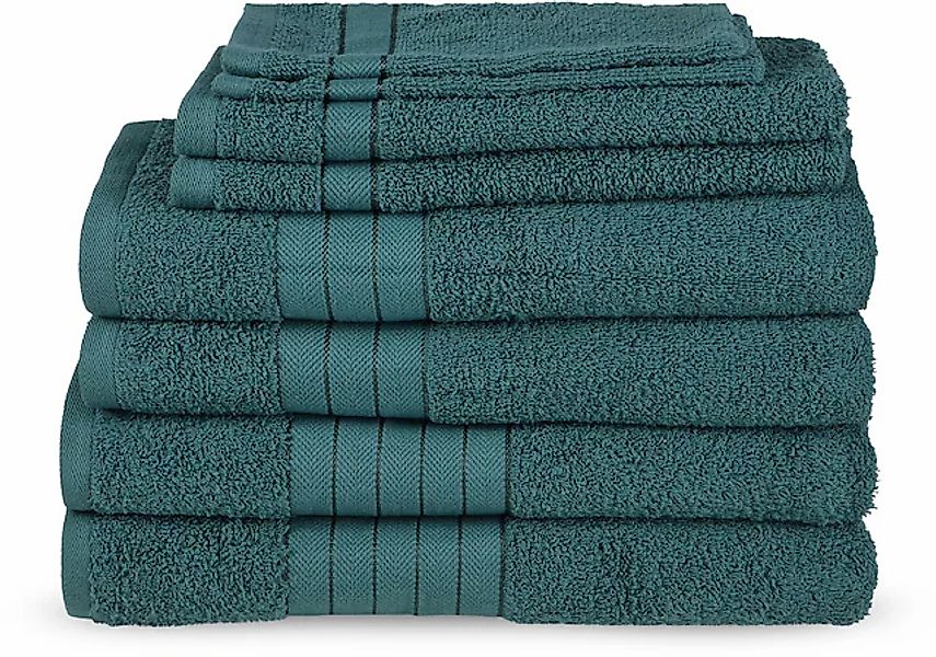 good morning Handtuch Set »Uni«, (Set, 8 St., 2 Badetücher-2 Handtücher-2 G günstig online kaufen