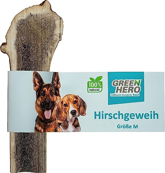 GreenHero Kauspielzeug Hirschgeweih Kausnack - 100% natürlich, Natürlich - günstig online kaufen