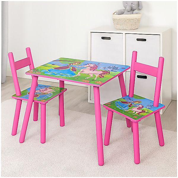 HTI-Living Kindersitzgruppe Kindertischgruppe mit Einhorn-Motiv, (Set, günstig online kaufen