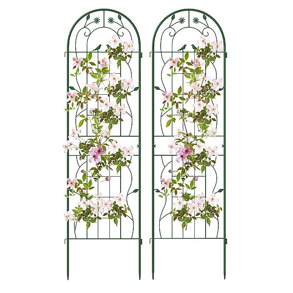 COSTWAY Gartenzaun, für Kletterpflanzen, Metall, 180x50 günstig online kaufen