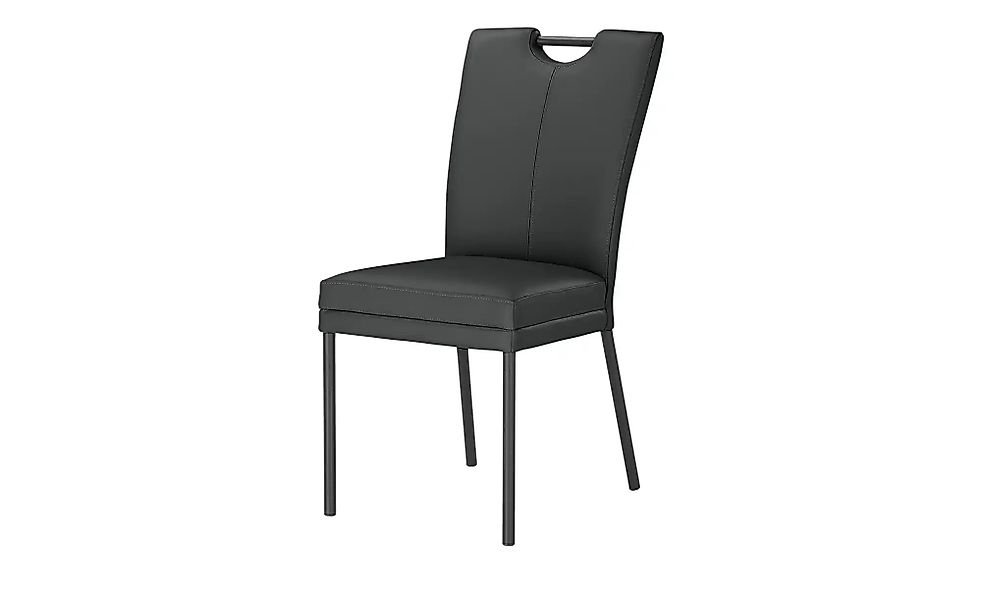 Wohnwert Polsterstuhl mit Griff Mia ¦ schwarz ¦ Maße (cm): B: 46 H: 98 T: 5 günstig online kaufen