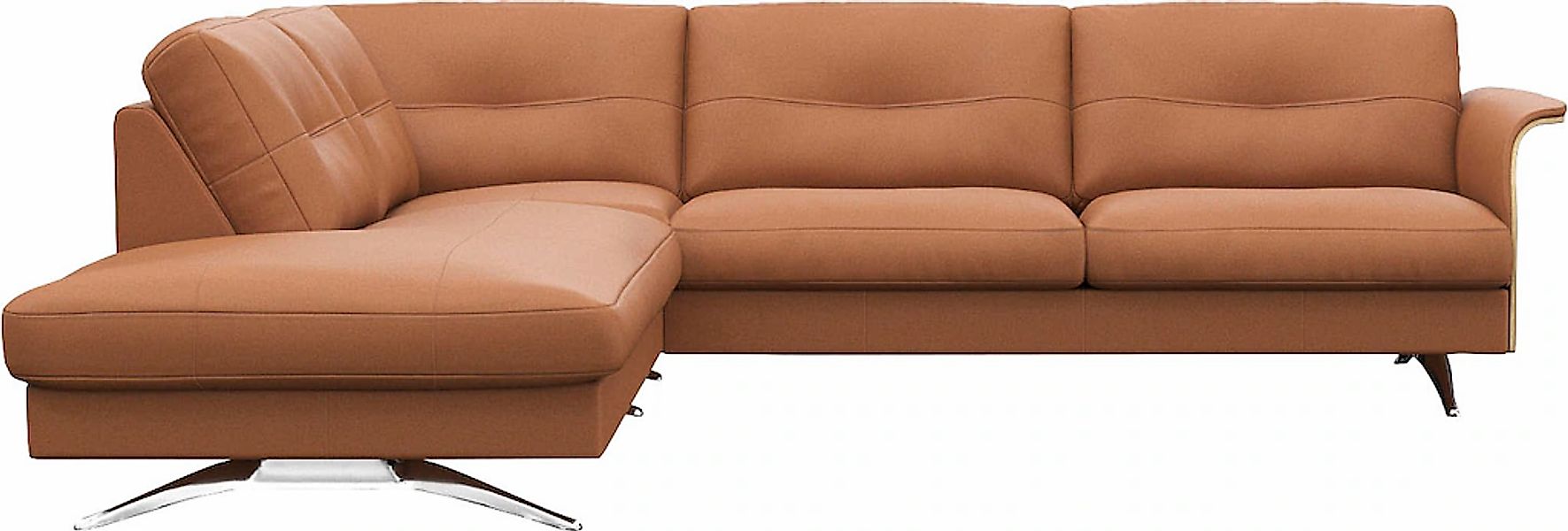 FLEXLUX Ecksofa "Glow, super bequem durch hochwertigem Sitzaufbau mit Feder günstig online kaufen