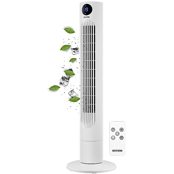 echos Turmventilator Eco-119, Fernbedienung, Oszillierend, 12h günstig online kaufen