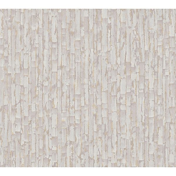A.S. Creation Vliestapete Modern Oberfläche 10,05 m x 0,53 m Grau-Gold FSC® günstig online kaufen