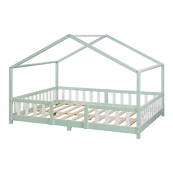 en.casa Kinderbett, »Treviolo« Haus-Optik mit Rausfallschutz günstig online kaufen