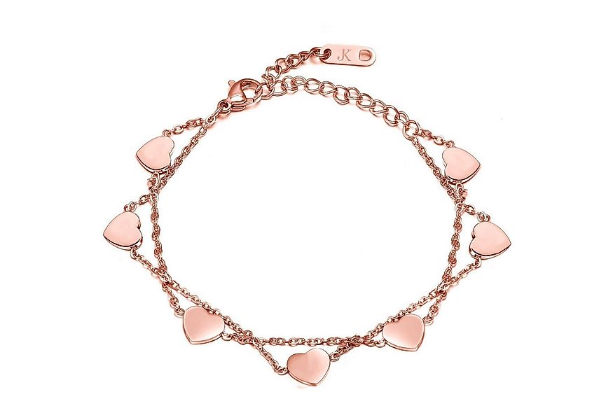 Kim Johanson Armband 7 Herzen (1-tlg), aus Edelstahl, verstellbar günstig online kaufen