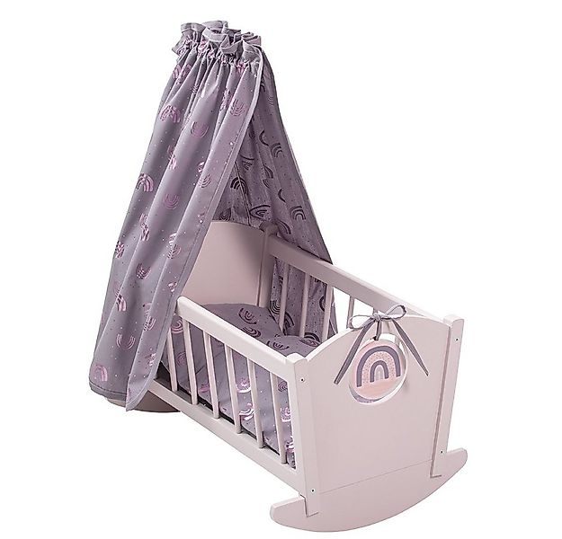 howa Puppenwiege rainbow, incl. Bettzeug und Himmel günstig online kaufen